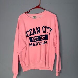 Pink Ocean City Maryland Sweatshirt